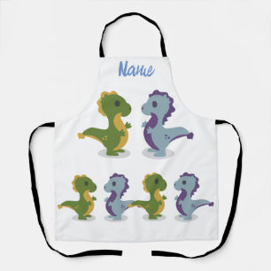 Cute Dinosaur Pair Thunder_Cove Apron