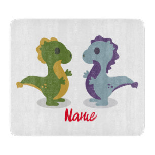Cute Dinosaur Pair Thunder_Cove  Cutting Board