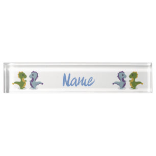Cute Dinosaur Pair Thunder_Cove Nameplate