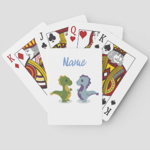 Cute Dinosaur Pair Thunder_Cove Playing Cards