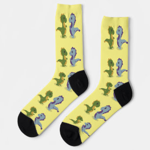 Cute Dinosaur Pair Thunder_Cove Socks