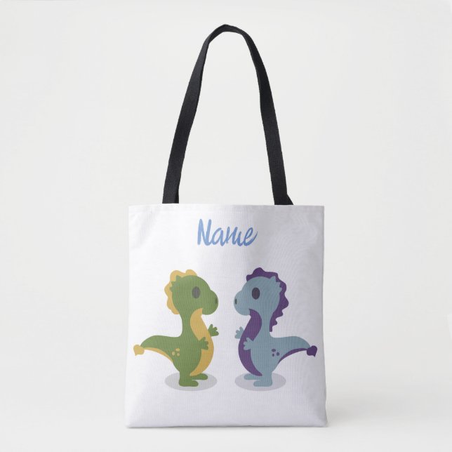 Cute Dinosaur Pair Thunder_Cove Tote Bag (Front)