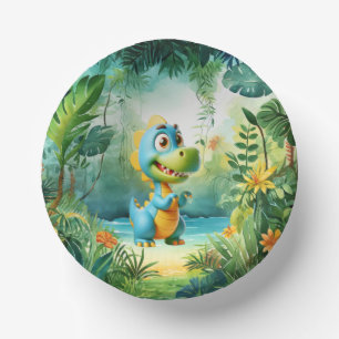 Cute Dinosaur Paper Bowl Paper Plate