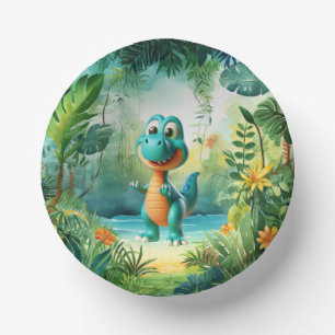 Cute Dinosaur Paper Bowl Paper Plate