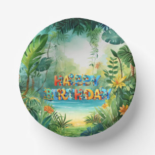 Cute Dinosaur Paper Bowl Plate