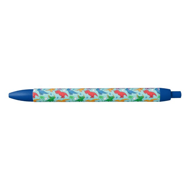 Cute Dinosaur Pattern Black Ink Pen (Front)