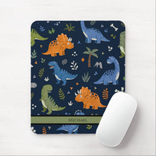 Cute Dinosaur Pattern Colourful Mouse Mat