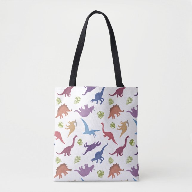 Cute Dinosaur Pattern Dino Tote Bag (Front)