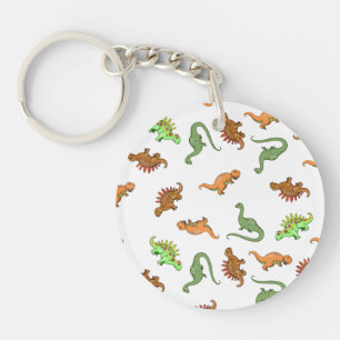 Cute Dinosaur Pattern Key Ring