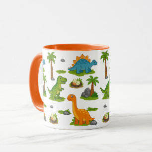 Cute Dinosaur Pattern Kids Mug