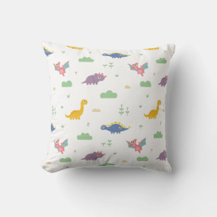 Cute Dinosaur Pattern Kids Room Decor Cushion
