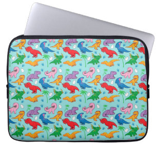 Cute Dinosaur Pattern Laptop Sleeve