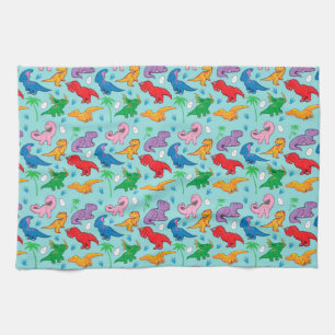 Cute Dinosaur Pattern Tea Towel