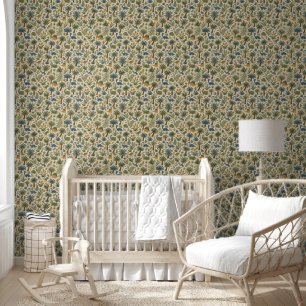 Cute Dinosaur Pattern with Palm Trees Wallpaper