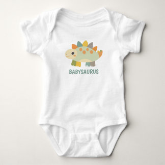 Cute Dinosaur Personalised Baby Bodysuit 