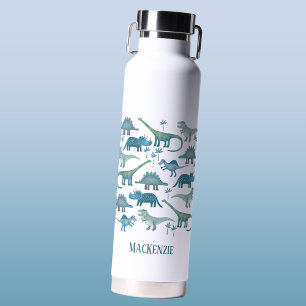 Cute Dinosaur Personalised Water Bottle