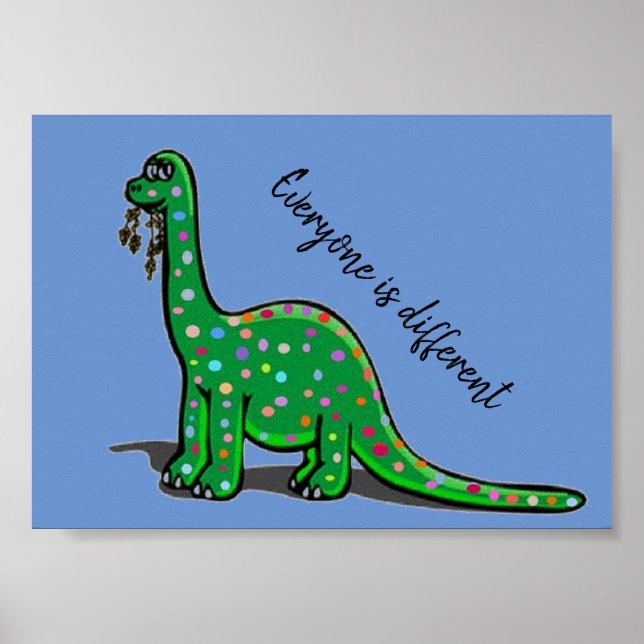 Cute Dinosaur Poster (Front)