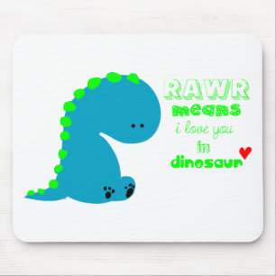 Cute Dinosaur RAWR Mouse Mat