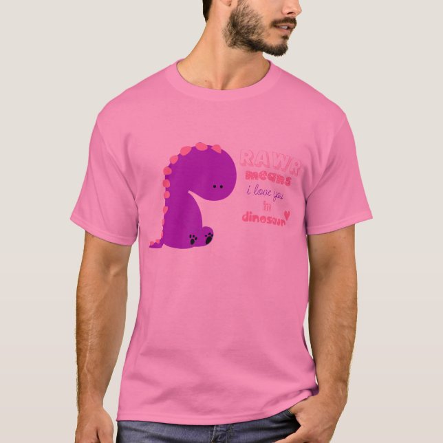 cute dinosaur rawr shirt (Front)