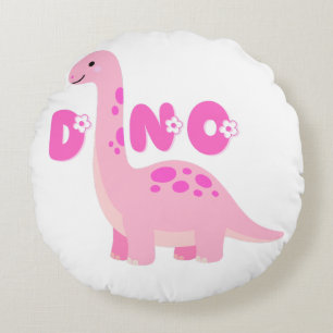 Cute dinosaur 🦕 round cushion