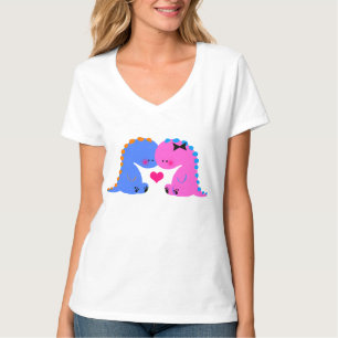 Cute dinosaur shirt // Dinosaurs in love shirt