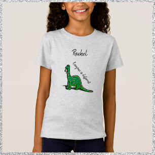 Cute Dinosaur Spotted Brontosaurus Tshirt