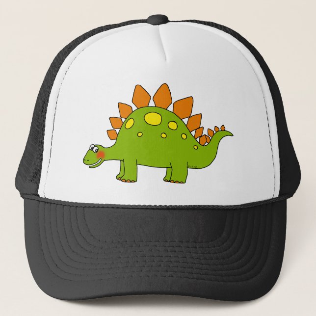 Cute dinosaur - stegosaurus trucker hat (Front)