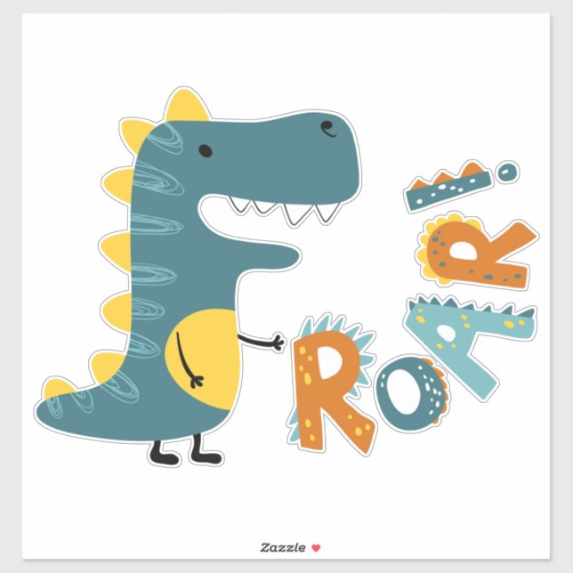 Cute Dinosaur Sticker (Sheet)