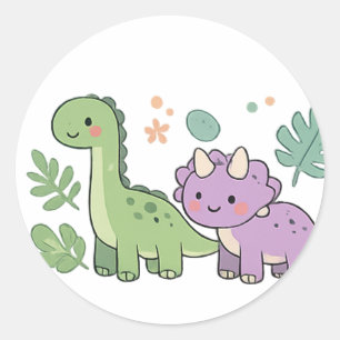 Cute dinosaur stickers