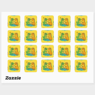 Cute Dinosaur Stickers