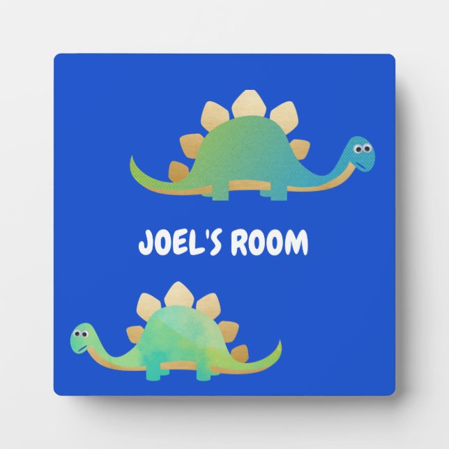 Cute Dinosaur Tabletop Plaque with Easel (Front)