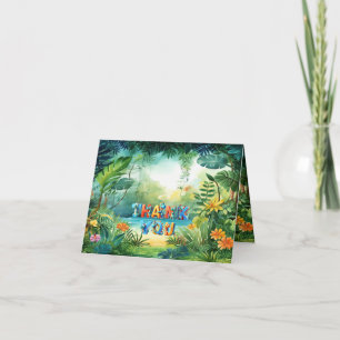 Cute Dinosaur Thank You Card