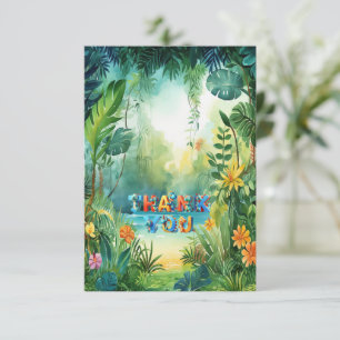 Cute Dinosaur Thank You Card