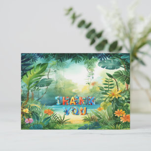 Cute Dinosaur Thank You Card