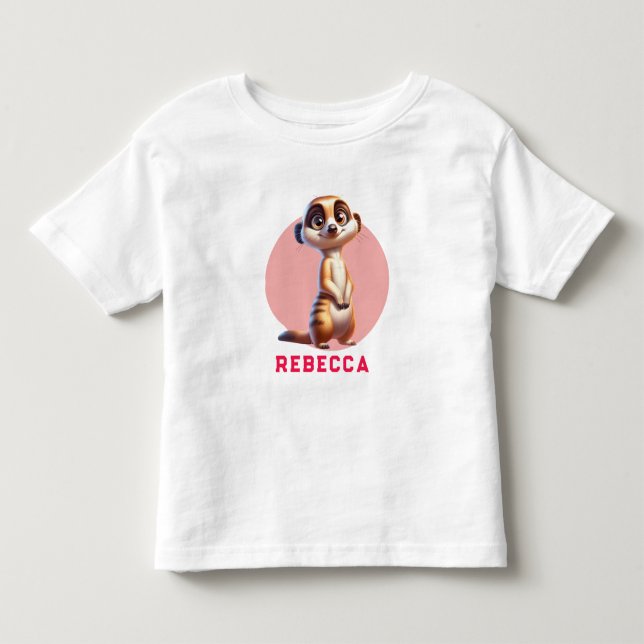 Cute Dinosaur Toddler T-Shirt (Front)
