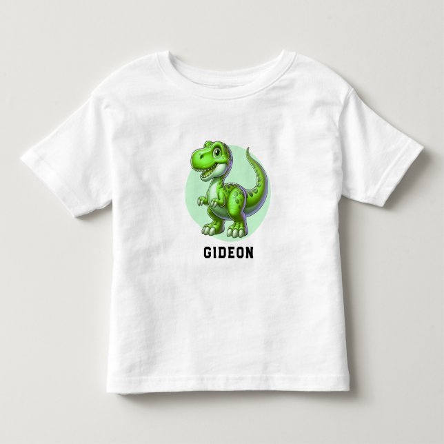 Cute Dinosaur Toddler T-Shirt (Front)