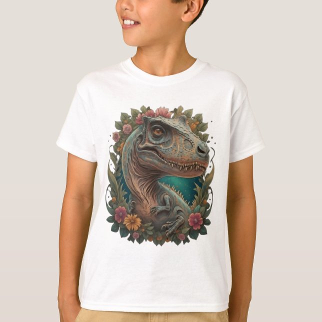 Cute dinosaur trex T-Shirt (Front)