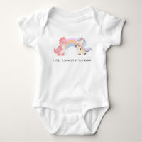 Cute Dinosaur Unicorn rainbow pastel birthday 