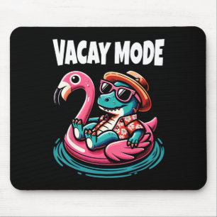 Cute Dinosaur Vacay Mode Funny Family Vacation Kid Mouse Mat