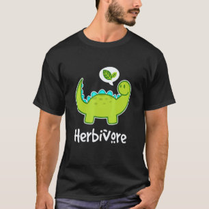 Cute Dinosaur Vegetarian Vegan Herbivore T-Shirt