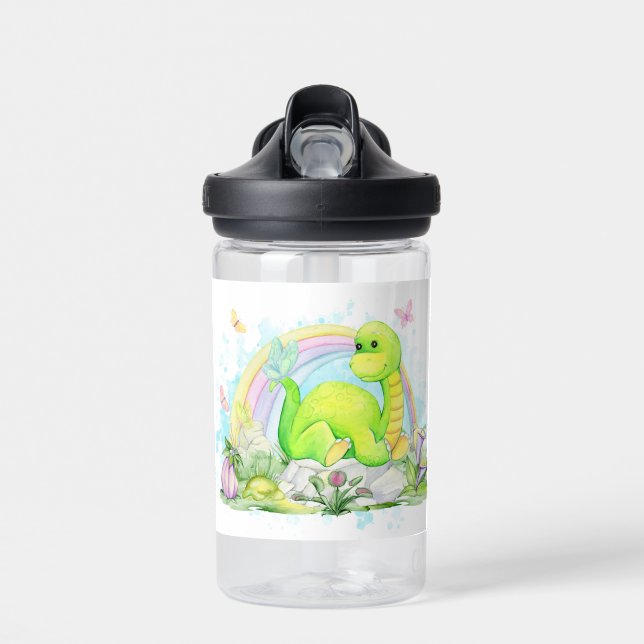 Cute Dinosaur Water Bottle (Front)