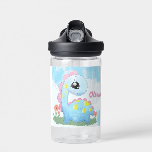Cute Dinosaur Water Bottle (Front)
