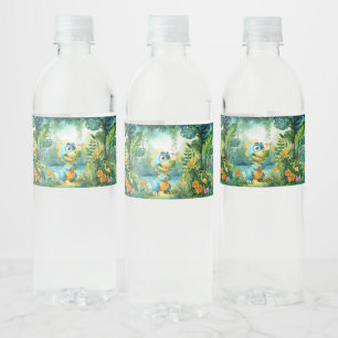 Cute Dinosaur Water Bottle Label