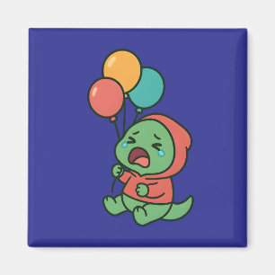 Cute Dinosaur with Balloon – Fun decor Magnet