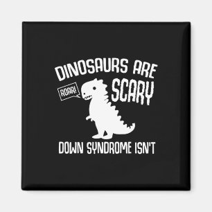 Cute Dinosaur World Down Syndrome Day Women Kids Magnet