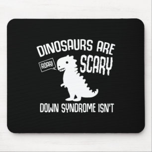 Cute Dinosaur World Down Syndrome Day Women Kids Mouse Mat