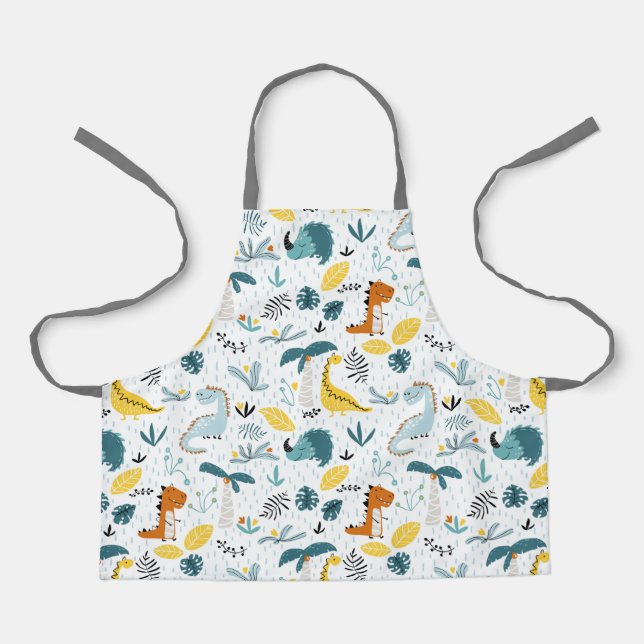 Cute Dinosaurs Apron (Front)