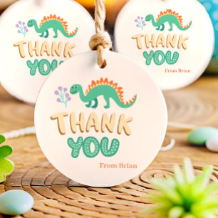 Cute Dinosaurs  Birthday party thank you  Favour Tags