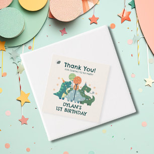 Cute Dinosaurs Birthday Party Thank You Favour Tags