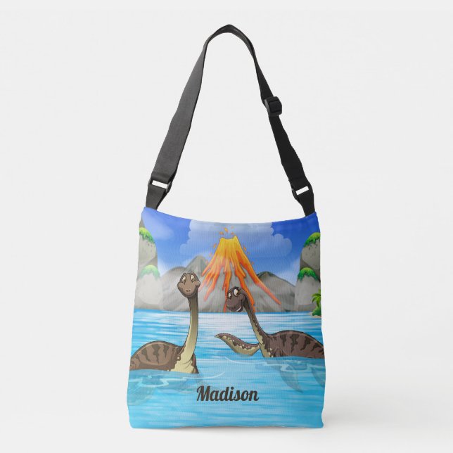 Cute Dinosaurs custom name bags (Front)